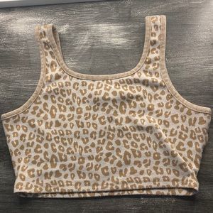 cheetah print crop top